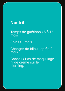 Piercing nez Bruxelles